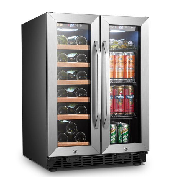 Lanbo Freestanding Refrigeration 23.4'' width 18 Bottle and 55 Can Dual Zone Freestanding/Built-In Wine & Beverage Refrigerator added by Autumn Herman