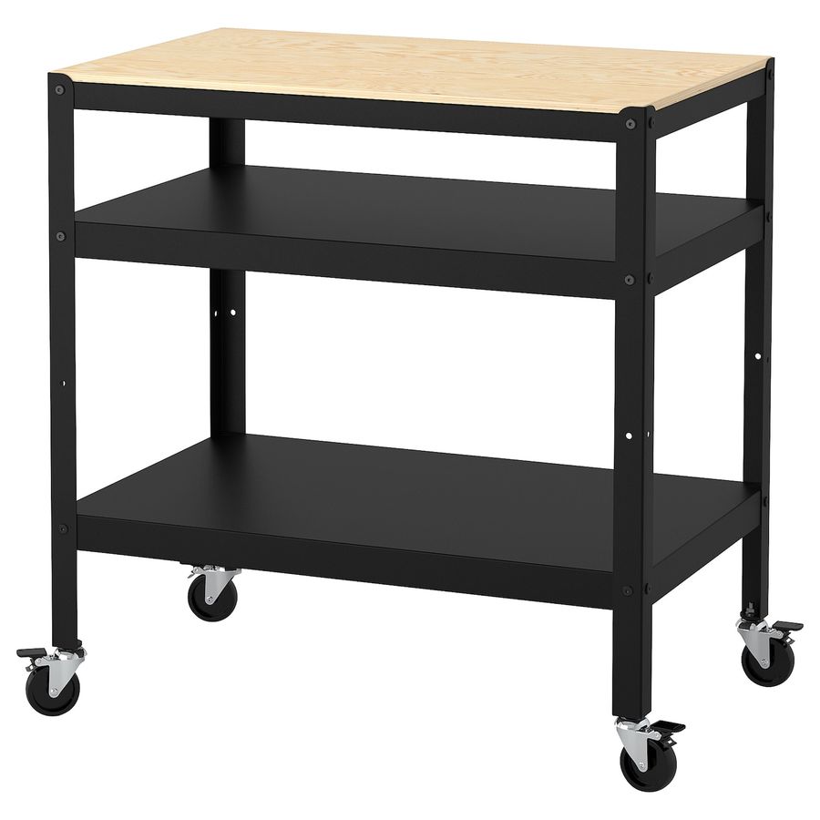 Roltafel, BROR, zwart, 85x55 cm  - IKEA added by Vivian Hallek