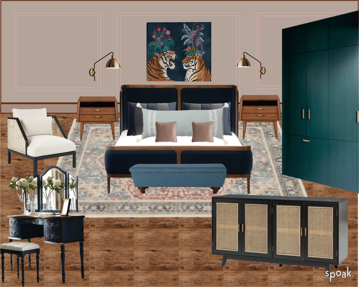 Kitchen + Living Room Inspiration designed by Sanjana Purker