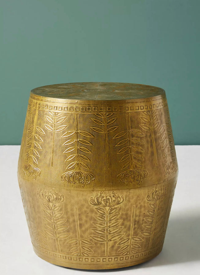 Embossed Drum Side Table  added by Lindy Trembath