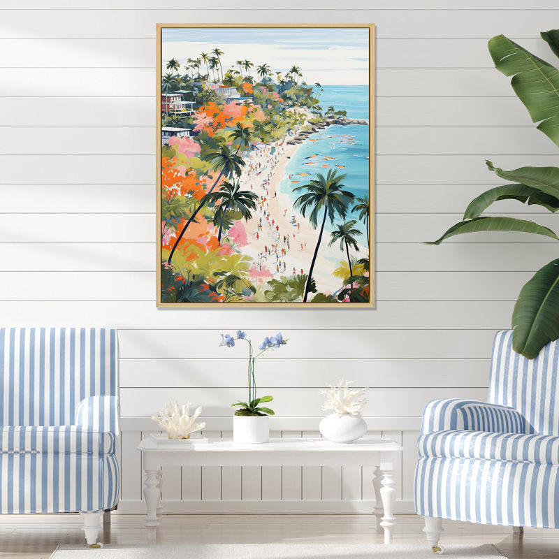 Winston Porter Coastal Beach Scene Paradise In Pastel Color III - Beach Wall Art | Wayfair added by Hannah McKernan