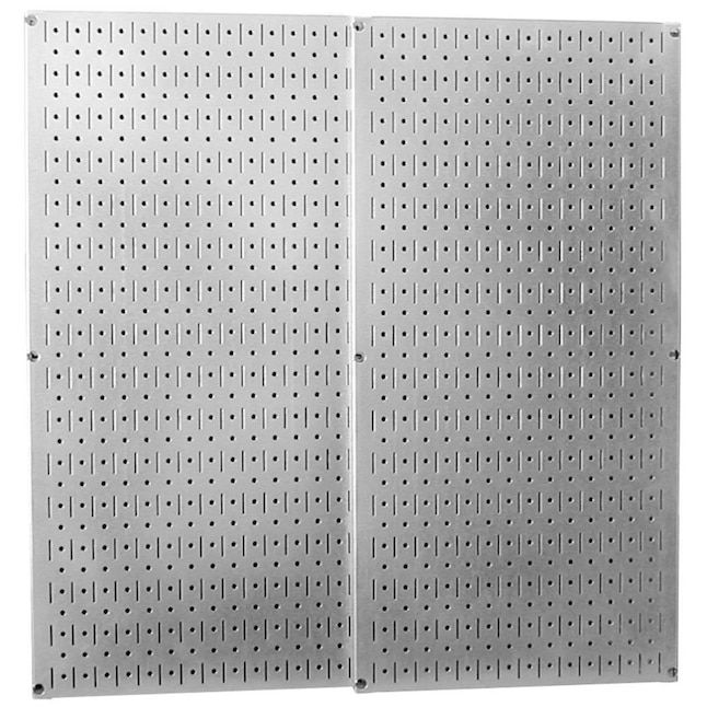 Wall Control  2-Piece Steel Pegboard in Gray (16-in W x 32-in H) added by Rescued Room Design