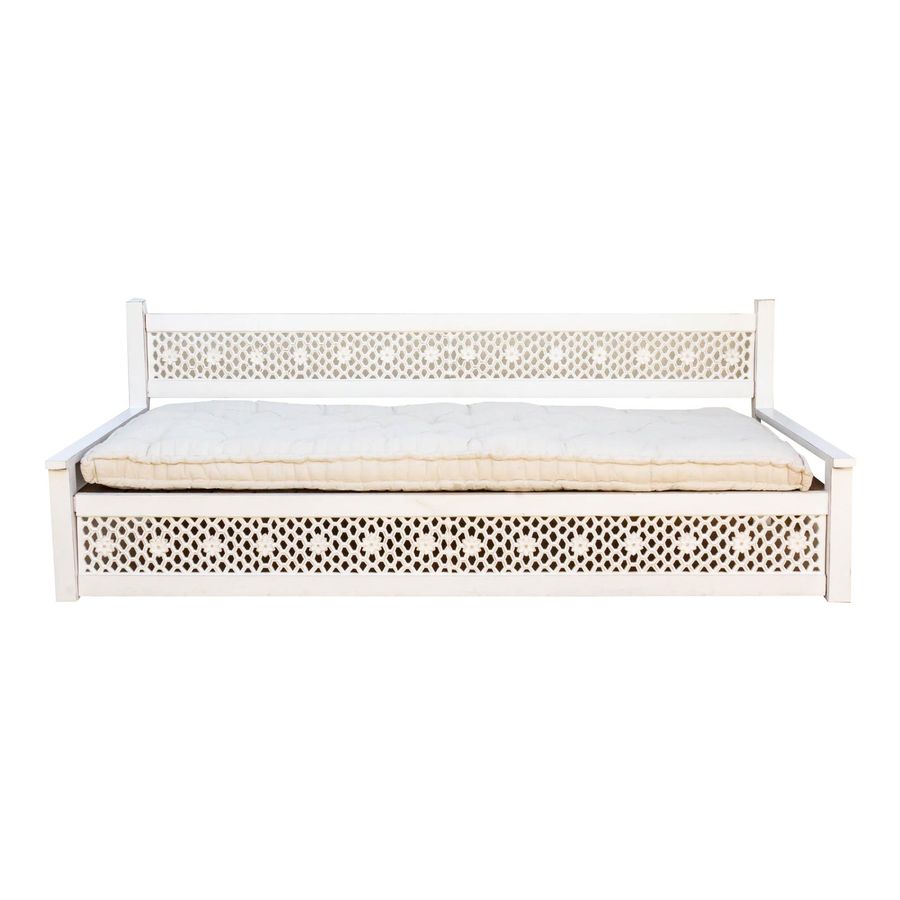 Floral White Moorish Lounge Daybed added by jefra linn