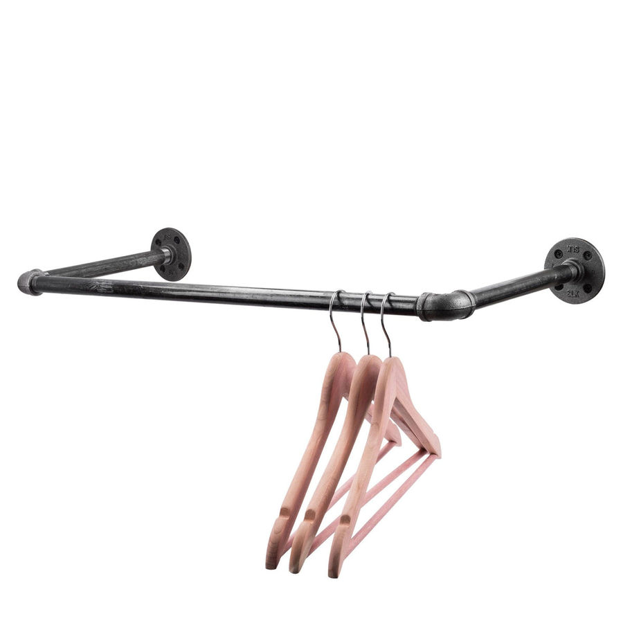 24 in. Industrial Pipe Clothing Rack (Wall Mounted) added by Erin Vernon