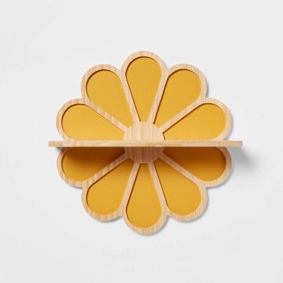 Flower Kids' Wall Kids' Shelf - Pillowfort™: Yellow Decorative Wall Sculpture, Botanical Design, 16.5"x5" added by Stephanie Northrop