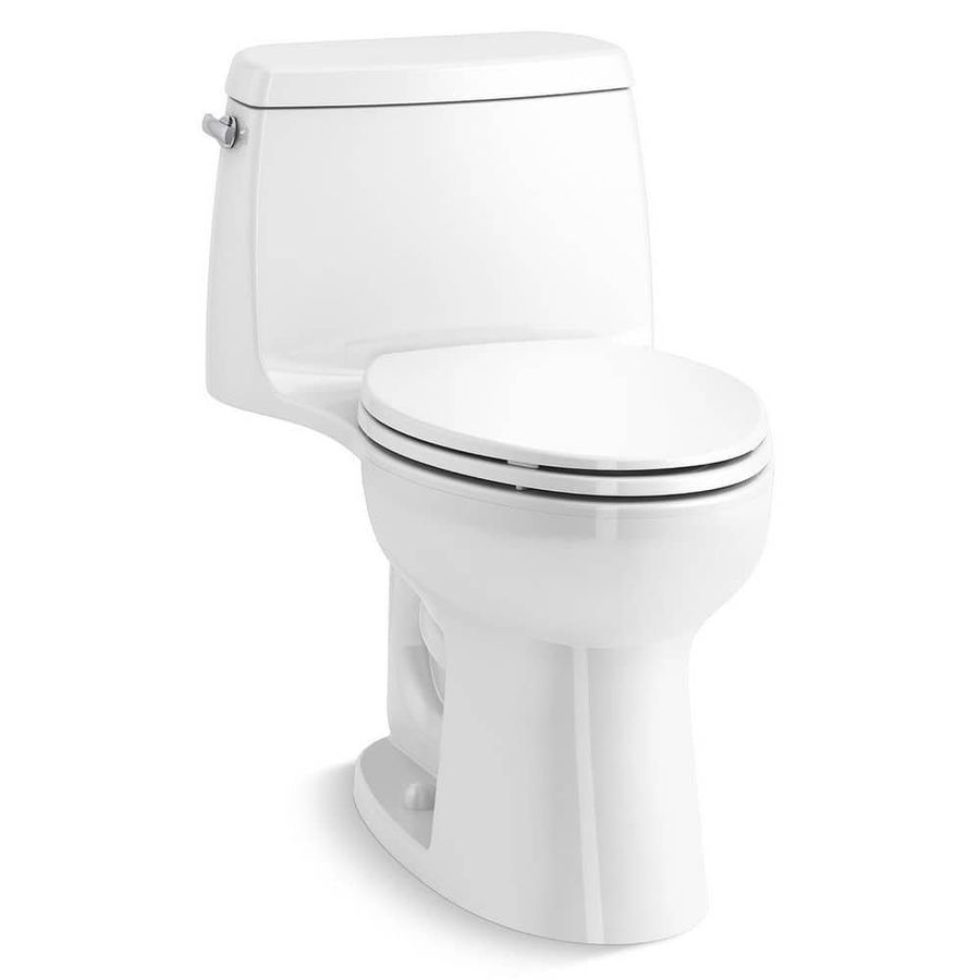 KOHLER Santa Rosa Revolution 360 1-piece 1.28 GPF Single Flush Elongated Toilet in White (Seat Included) 32901-0 - The Home Depot added by Madison Swenton
