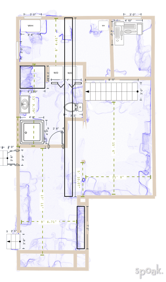 Basement Layout designed by Meg Lutrus