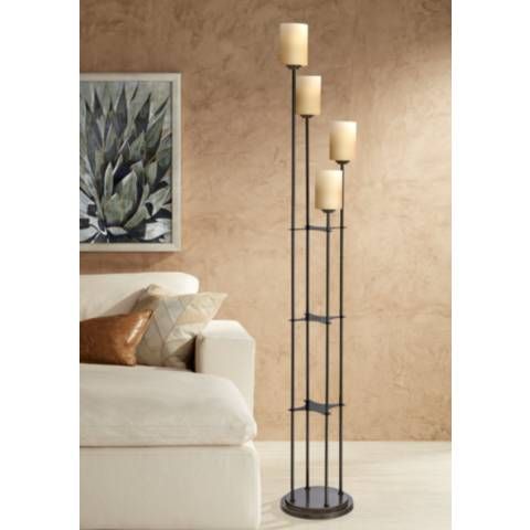 Lite Source Bess 71" High Dark Bronze 4-Light Torchiere Floor Lamp - #33F02 | Lamps Plus added by Sandy Schargel Interiors