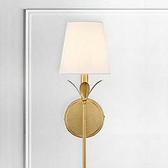 Crystorama Broche 21" High Antique Gold Wall Sconce | www.lampsplus.com added by Catherine McDonough