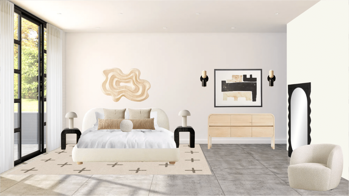Minimalist Bedroom Template designed by Spoak 