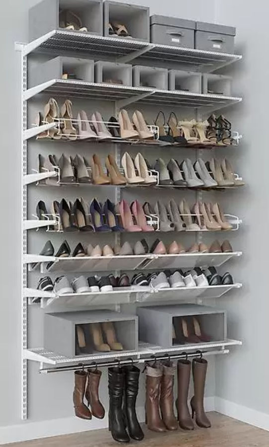 Elfa classic 4' shoe wall  added by Gabrielle Rahimi