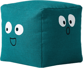 Eva Chen Smiling Face Cubed Pouf added by Marie Lacote