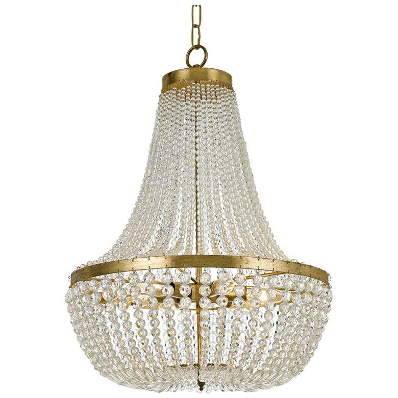 Crystorama Rylee 18" Wide Antique Gold Chandelier - #22M56 | Lamps Plus added by rebecca castro