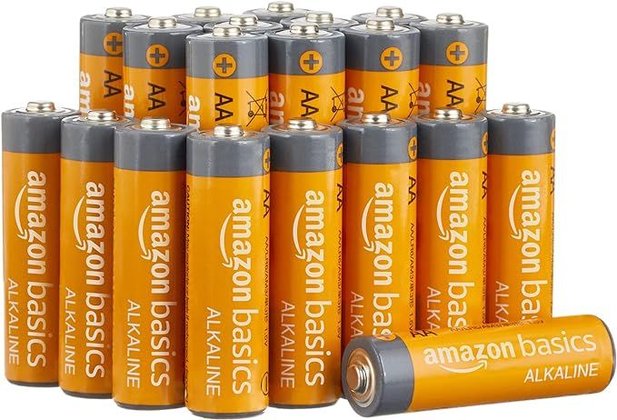 Amazon Basics 20-Pack AA Alkaline High-Performance Batteries, 1.5 Volt, 10-Year Shelf Life added by Carmella Britt