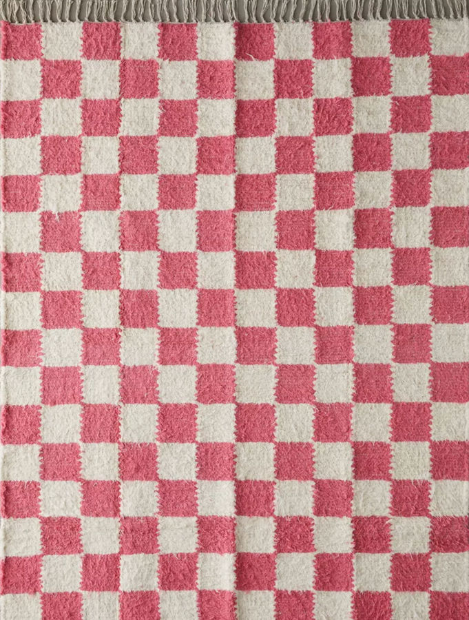 Checkerboard Woven Shag Rag Rug added by Lauren Houston