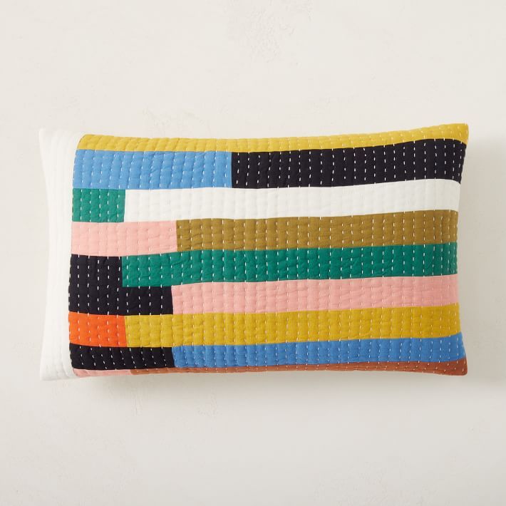 Colorblock Verging Stripe Pillow Cover added by Stephanie Stras