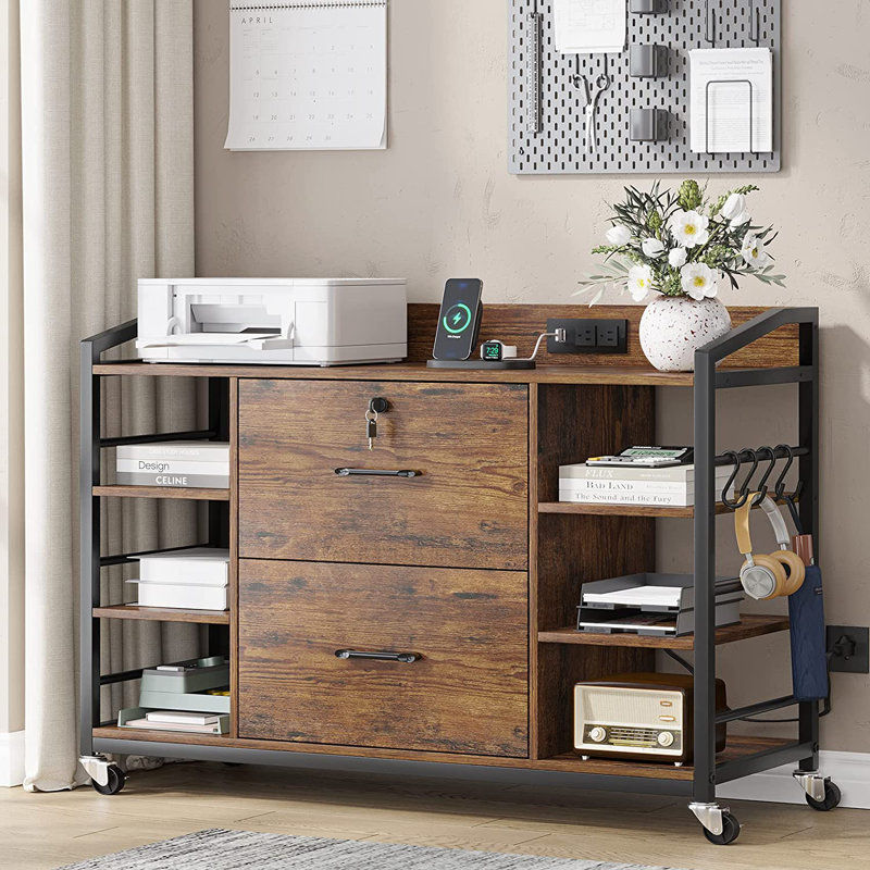 43.3'' Wide 2 -Drawer Mobile File Cabinet added by Lauren Koenig