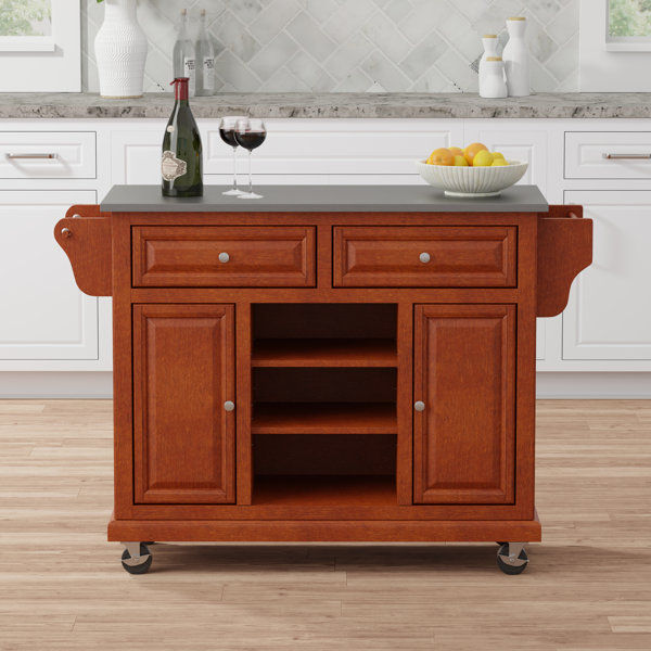 Raynham 52" Wide Rolling Kitchen Island added by Rachel Fedorov