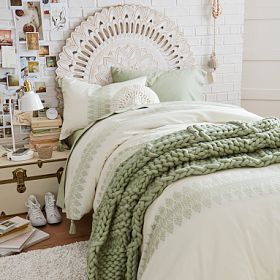 Mandala Carved Faux Headboard added by Olivia Otte