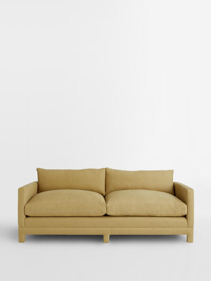 Ashford Three Seater Sofa, Linen, Antelope - Soho Home added by Jessie Stemo