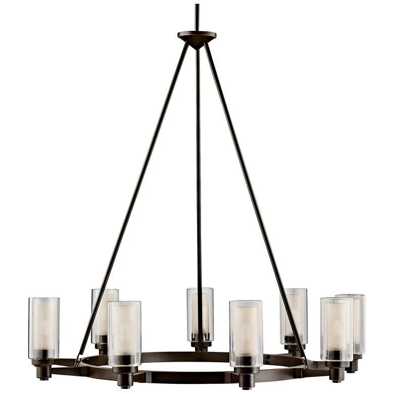 Circolo 36" Wide Olde Bronze Wagon Wheel Chandelier - #80636 | Lamps Plus added by Sarah Zeller
