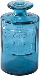 Time Concept Valencia 100% Recycled Glass Jar - Siete, Blue - Handcrafted Flower Vase, Home Centerpiece Décor added by Jorie Braunold