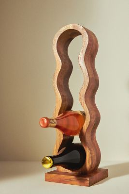Wavy Wood Wine Rack added by Hilah Stahl