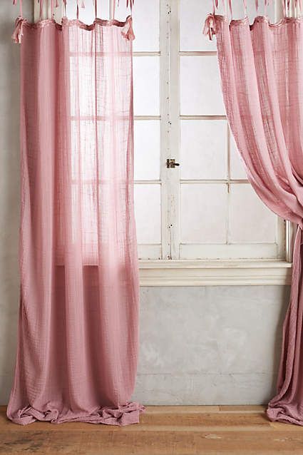 Cotton Tie-Top Curtain added by Kira Violet
