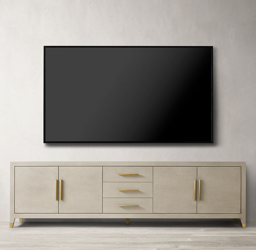 Graydon Shagreen Panel 4 Door Media Console with Drawers added by Melissa Ziegler