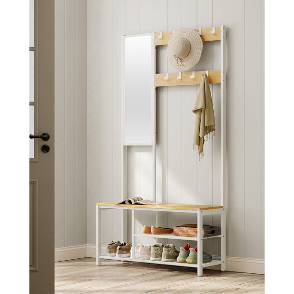 Lexington Hall Tree 38.58'' Wide with Bench and Shoe Storage added by Alexandra Reif