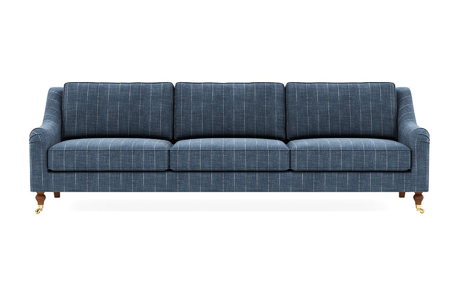 Denim Hunt Stripe Alexander 3-Seat Sofa added by Emily Perdue