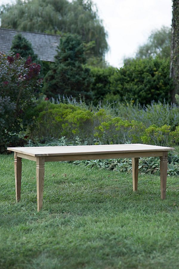 Reclaimed Teak Dining Table, 7 Foot added by Merry Eversole