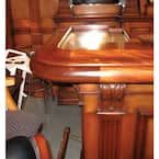 American Pro Decor 144 in. W x 1-3/8 in. H x 5 in. D Unfinished Red Oak Chicago Bar Rail Moulding (ships in 2-PCS) 5APD12046 - The Home Depot added by Christina Robinson