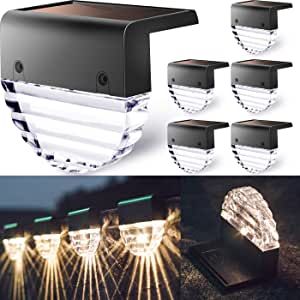 TIJNN Solar Deck Lights, Outdoor Lighting Backyard Decor Outside Step Lights Garden Post Fence - 6 Pack added by Spoak Member