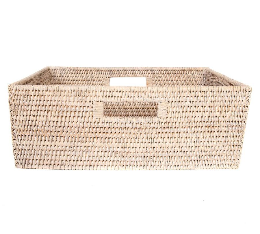 Tava Handwoven Rattan Rectangular Shelf Basket added by Sandy Schargel Interiors