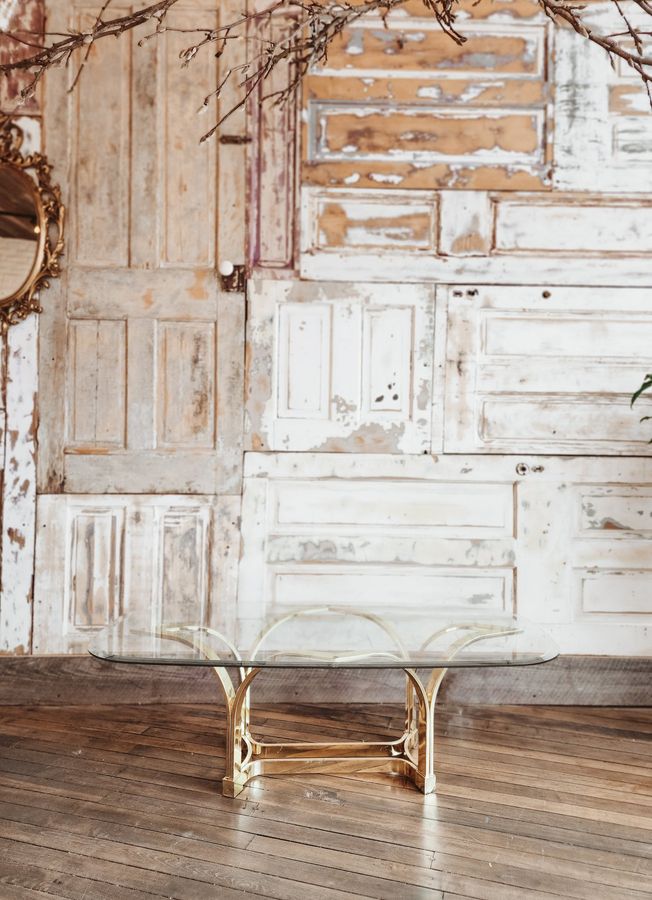 DELFIN COFFEE TABLE $65 — Chippy White Table added by Karyn Pashchuk