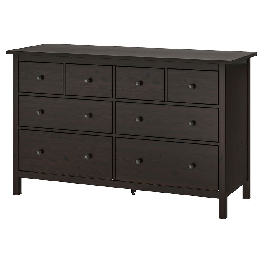 HEMNES 8-drawer dresser, black-brown, 63x373/4" - IKEA added by Natalie Roark