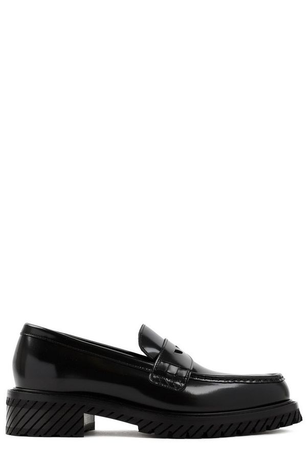 Off-White Round Toe Slip-On Loafers added by Sarah Jackson