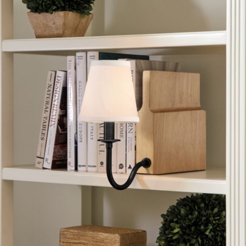 Ivy Bookshelf Transitional Lamp with Marble Base & Tall White Linen Shade added by Evie Leigh