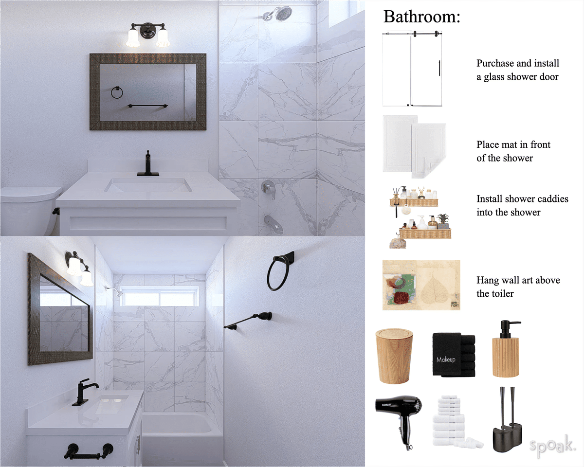 Primary Bathroom Ideas designed by Kaela Oden