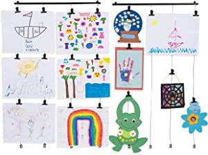 You Have Space 2 Pack Hanging Picture Display Photo Holders with Metal Cable Strings and 40 Magnetic Clips Metal Black added by Alexina Salinas