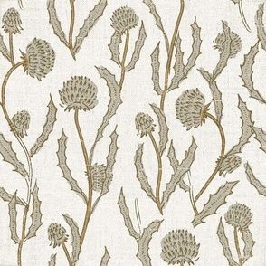 4 Rolls Vinyl THISTLE Wallpaper | Spoonflower (144SG) added by Danielle Lambert