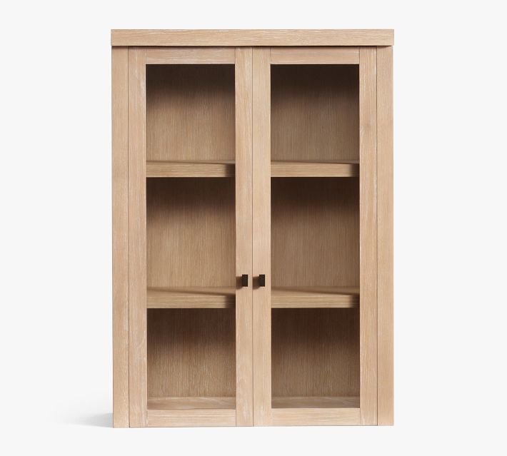  close Modern Farmhouse Modular Glass Hutch, Fog added by Megan Austin