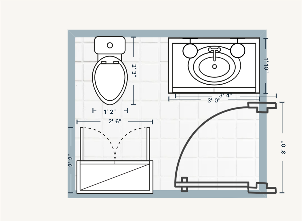 Bathroom Layout designed by Casey Maciasz