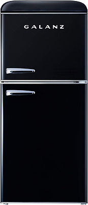 GLR40TRDER GALANZ Retro Compact Refrigerator, 4.0 Cu.Ft Mini Fridge, Black  | eBay added by Chloe Valdez