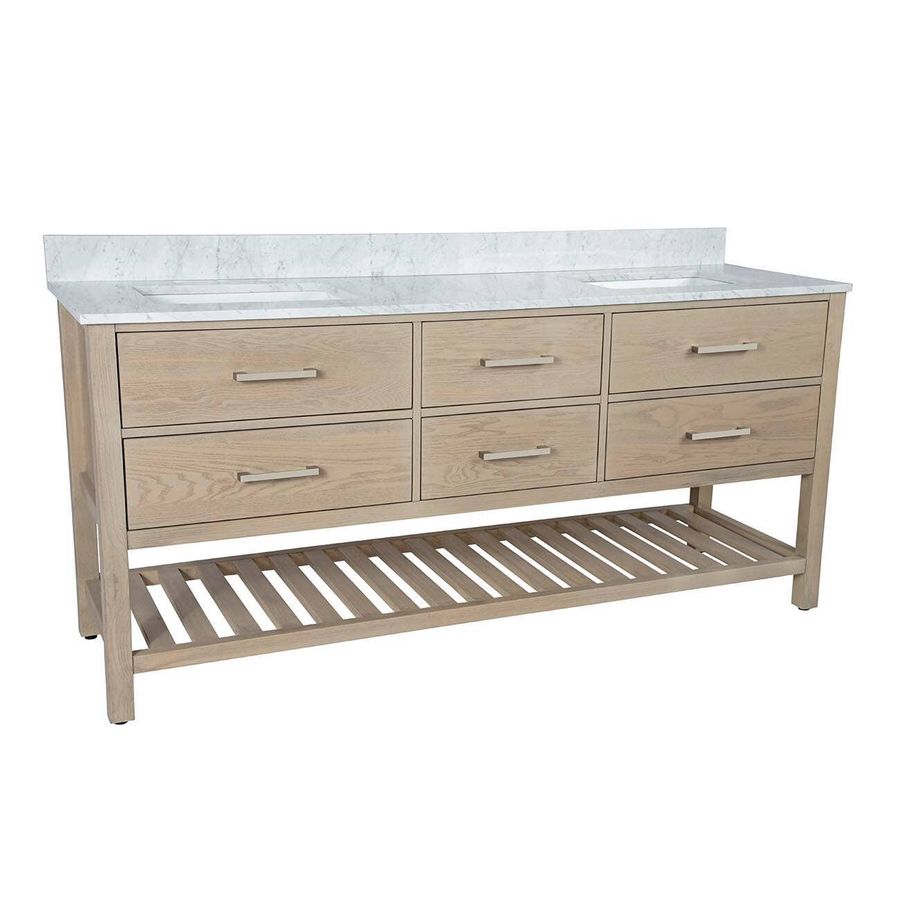 Red Barrel Studio® 72" W x 22"D x 34"H Double Bathroom Vanity Set | Wayfair added by Allison Keach