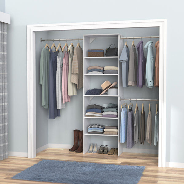 SuiteSymphony 60" W - 120" W Closet System Starter Kit added by Where The Heart Is Designs