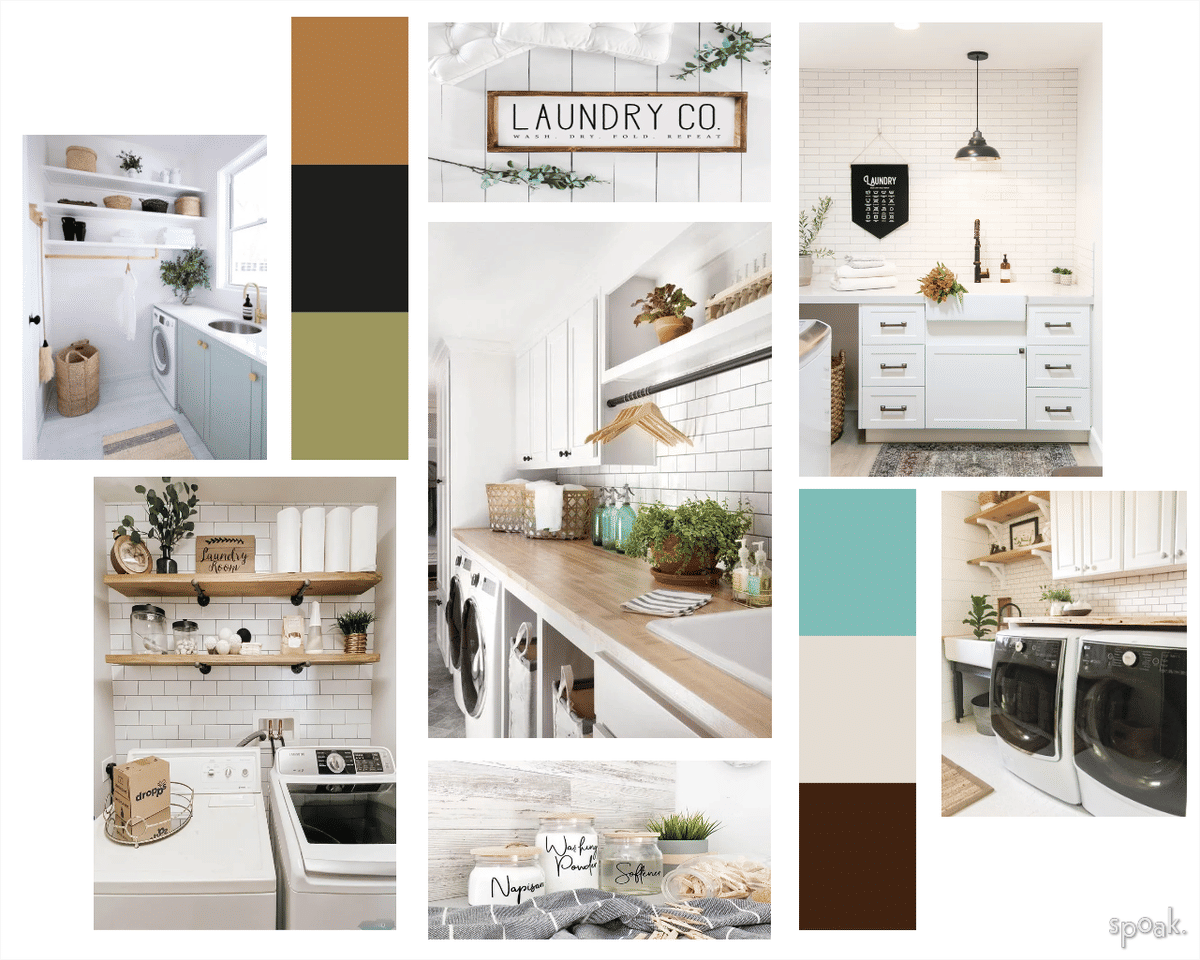 Green Laundry Room Inspo designed by Jean Roberts