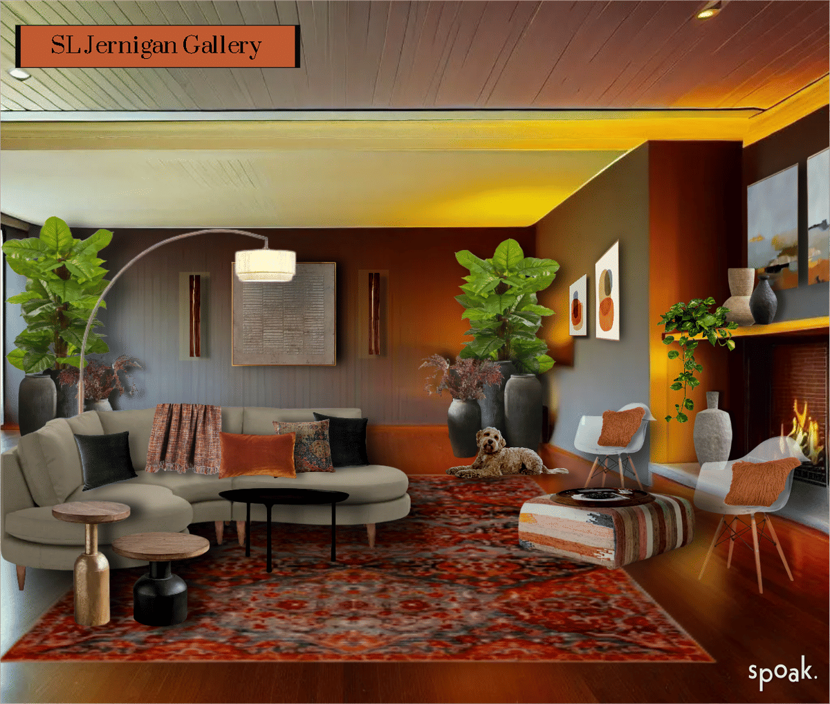 Gold Primary Bedroom Inspiration designed by Shannon Jernigan