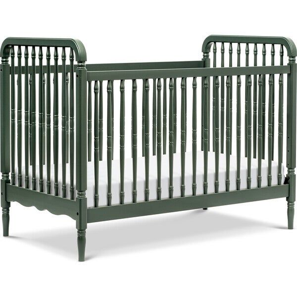 Liberty 3-in-1 Convertible Spindle Crib with Toddler Bed Conversion Kit, Forest Green - Babyletto Cribs & Bassinets | Maisonette added by Melanie Fenning